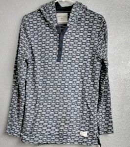 Modern Amusement Men's Pullover Grey/ Off White Hoodie.  Size M